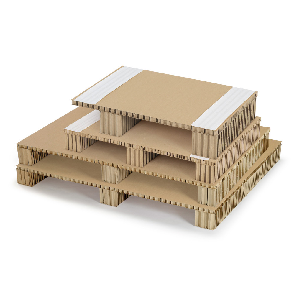 Palette carton nid d'abeilles