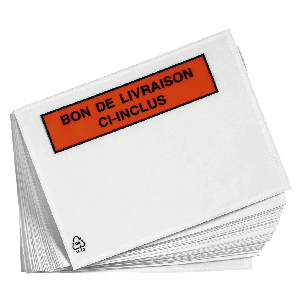 Pochette porte-documents adhésive imprimée Rajalist Eco
