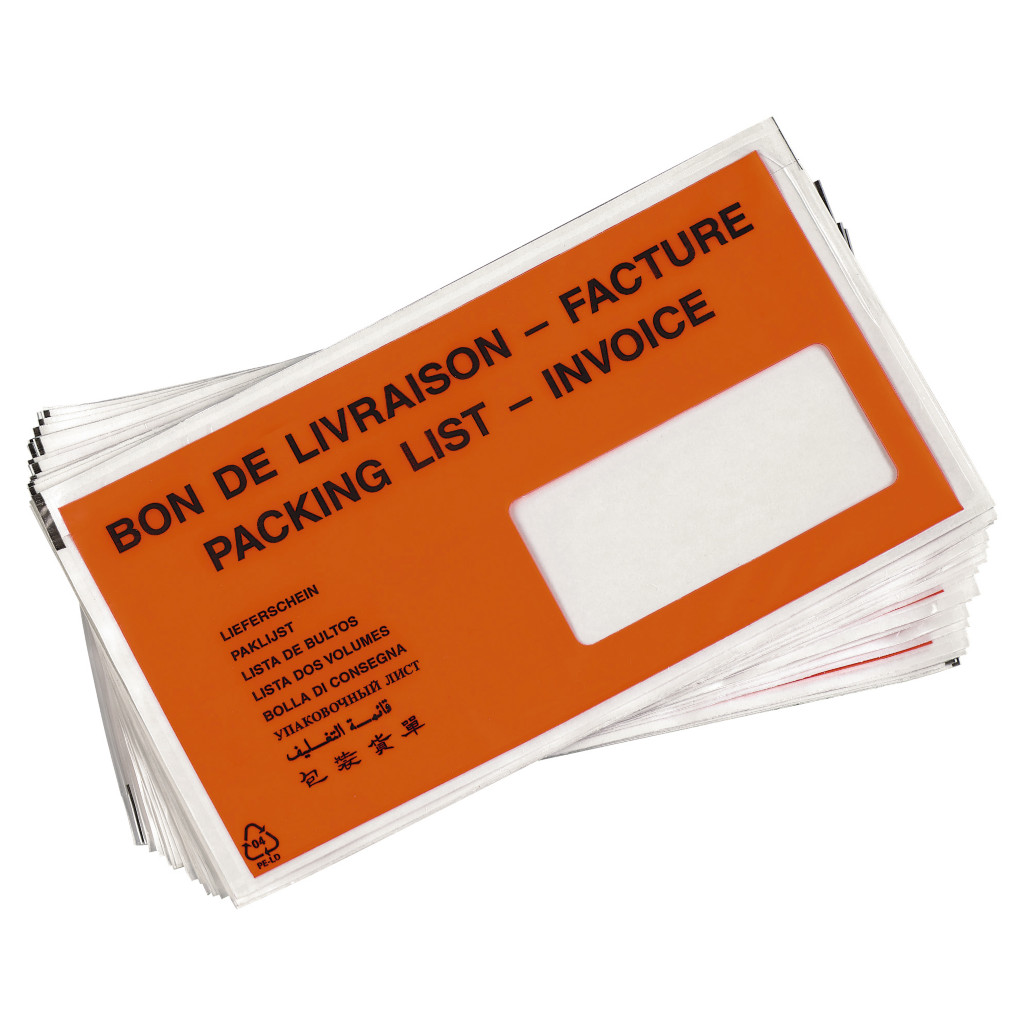 Pochette porte-documents adhésive imprimée Rajalist Eco