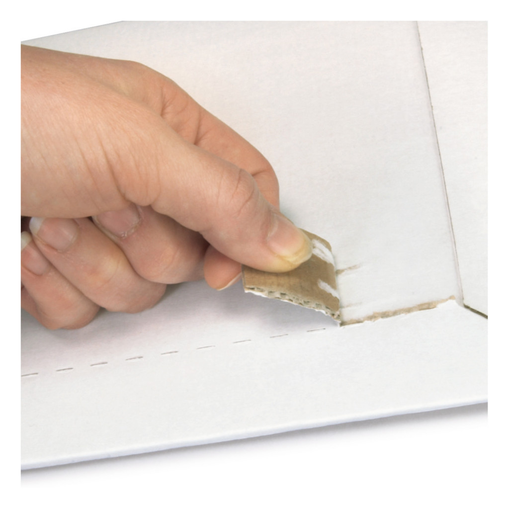 Rigipack white, panel wrap cardboard mailers