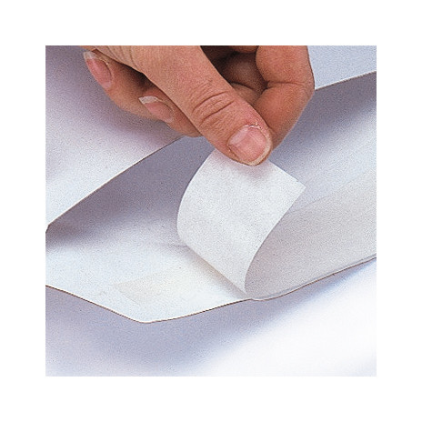 Pochette dos carton blanche