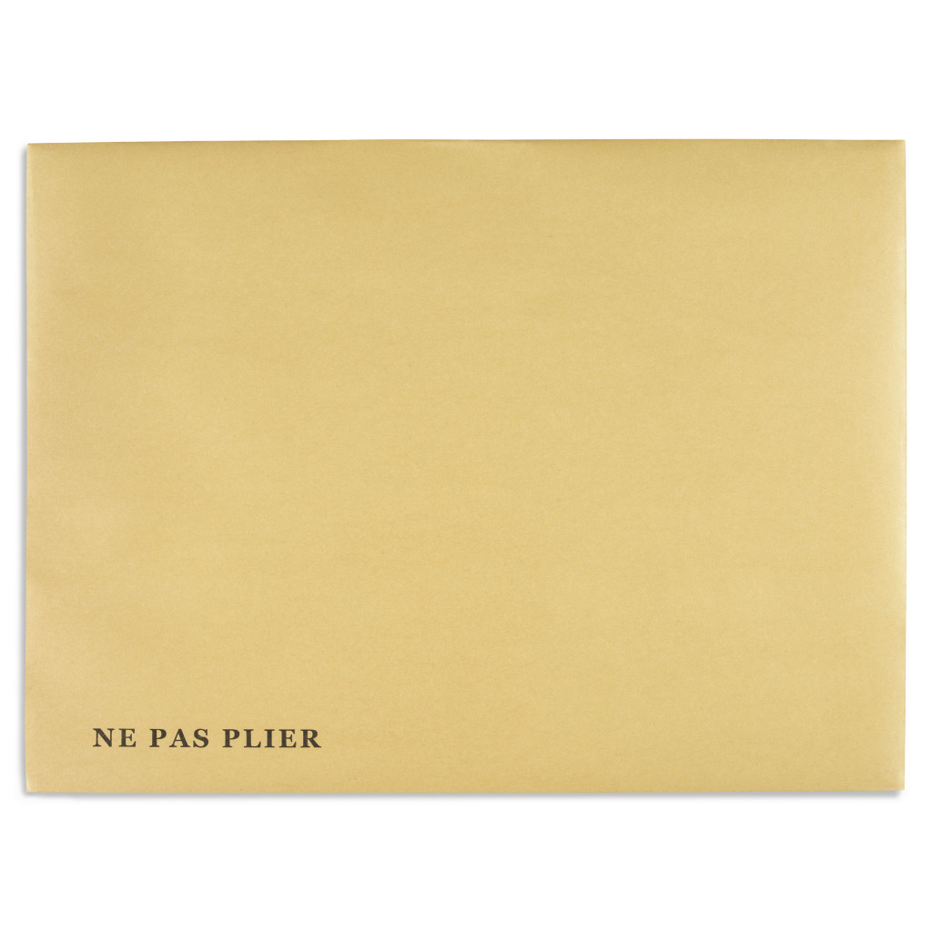 Pochette dos carton brune