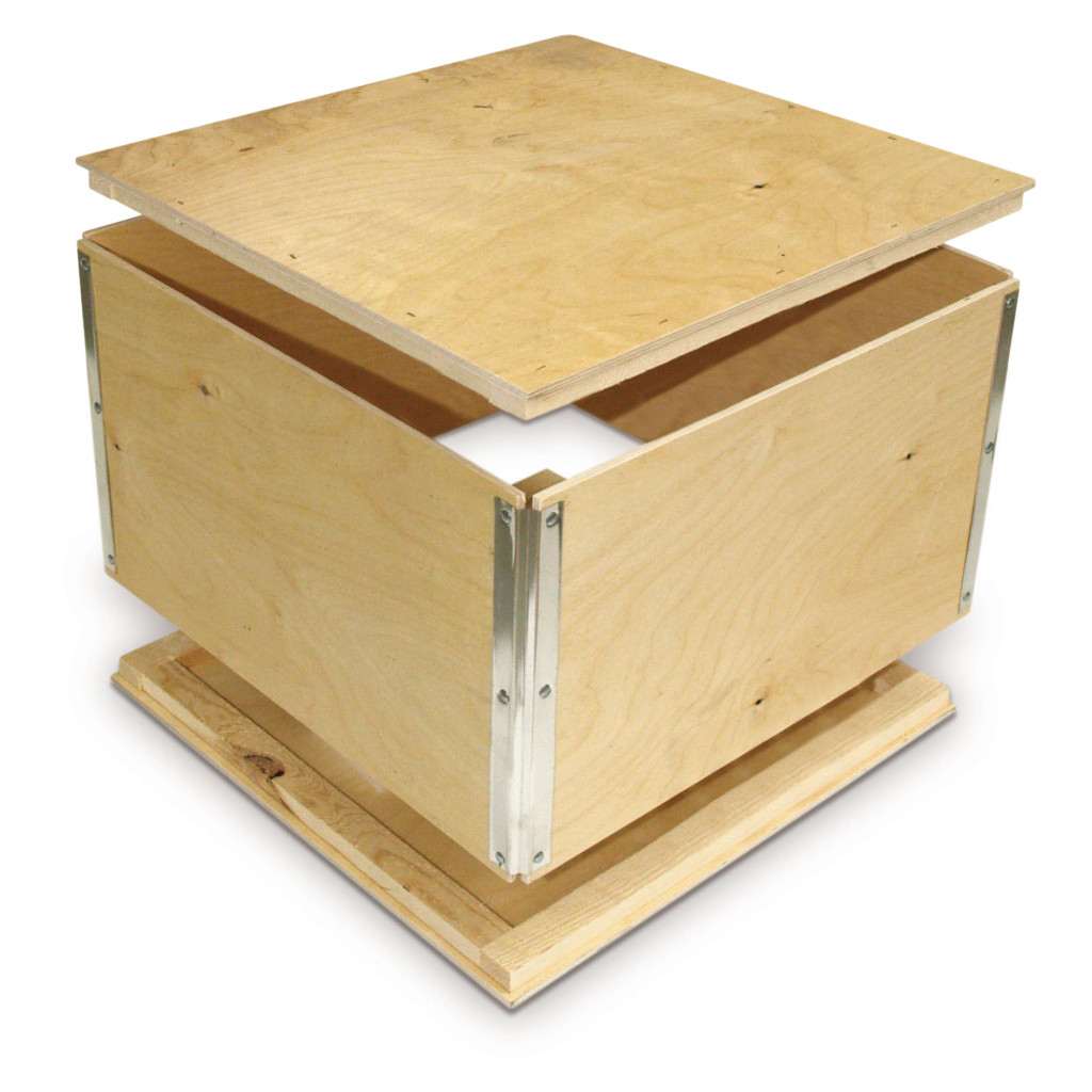 Foldable plywood export boxes