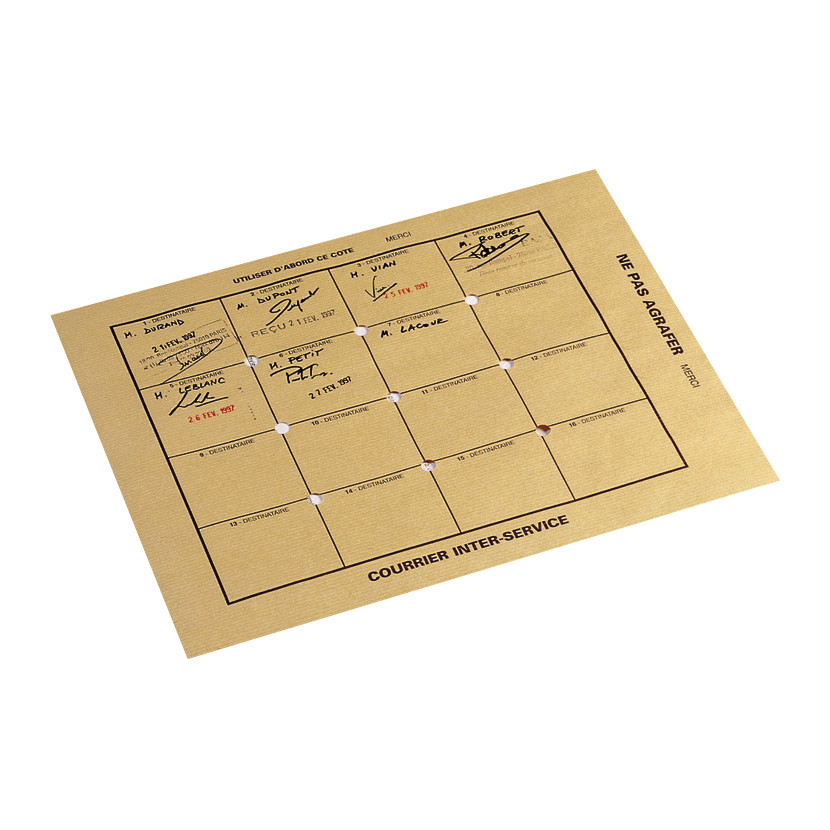 Pochette brune en kraft pour courrier inter-service