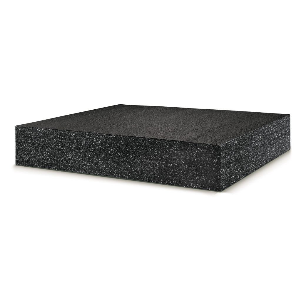 Plaque mousse polyéthylène noire - haute densité