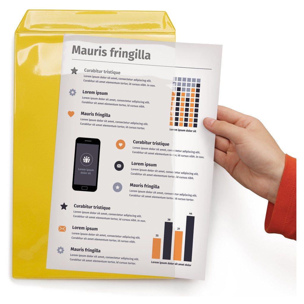 Pochette plastique magnétique