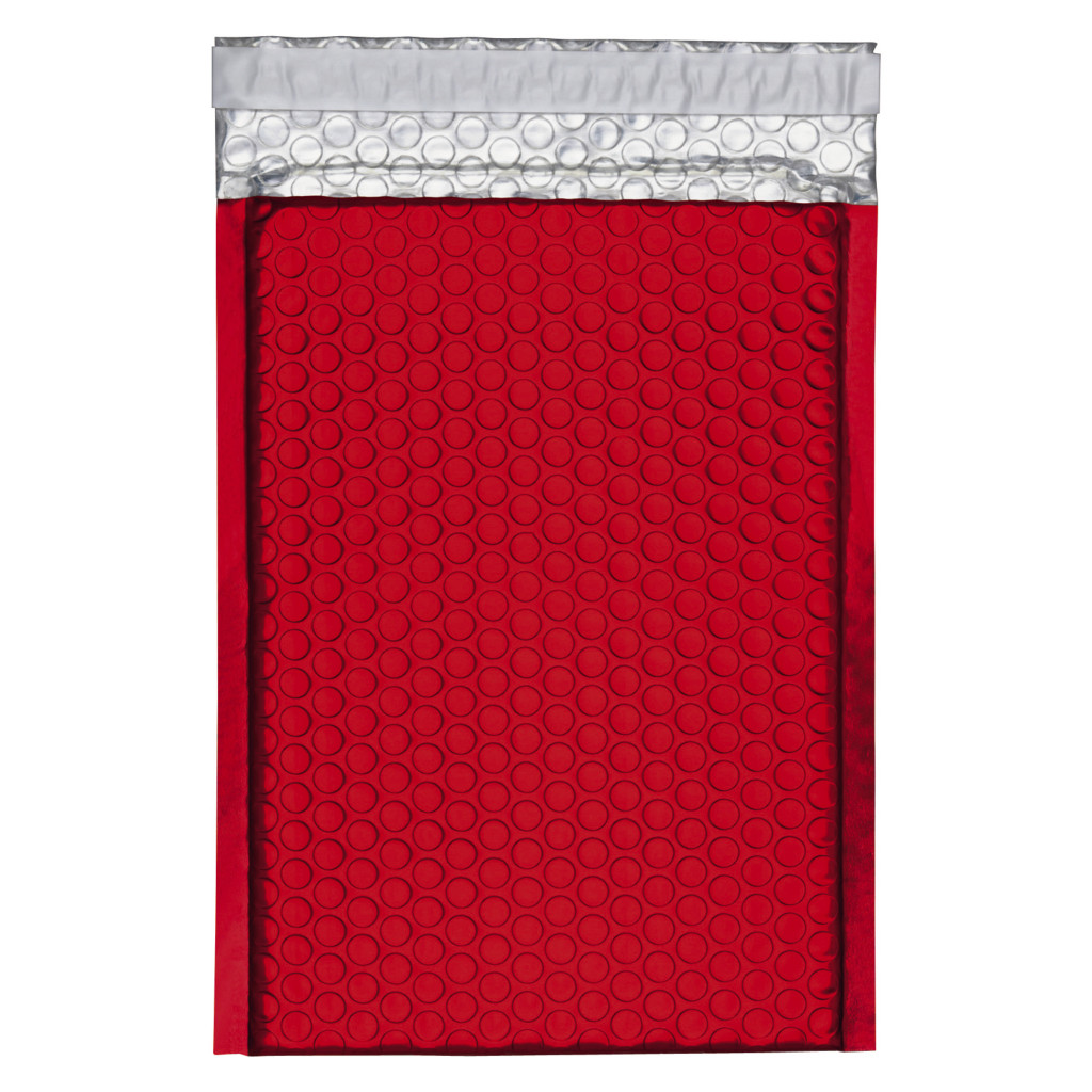 Pochette bulles métallisée couleur