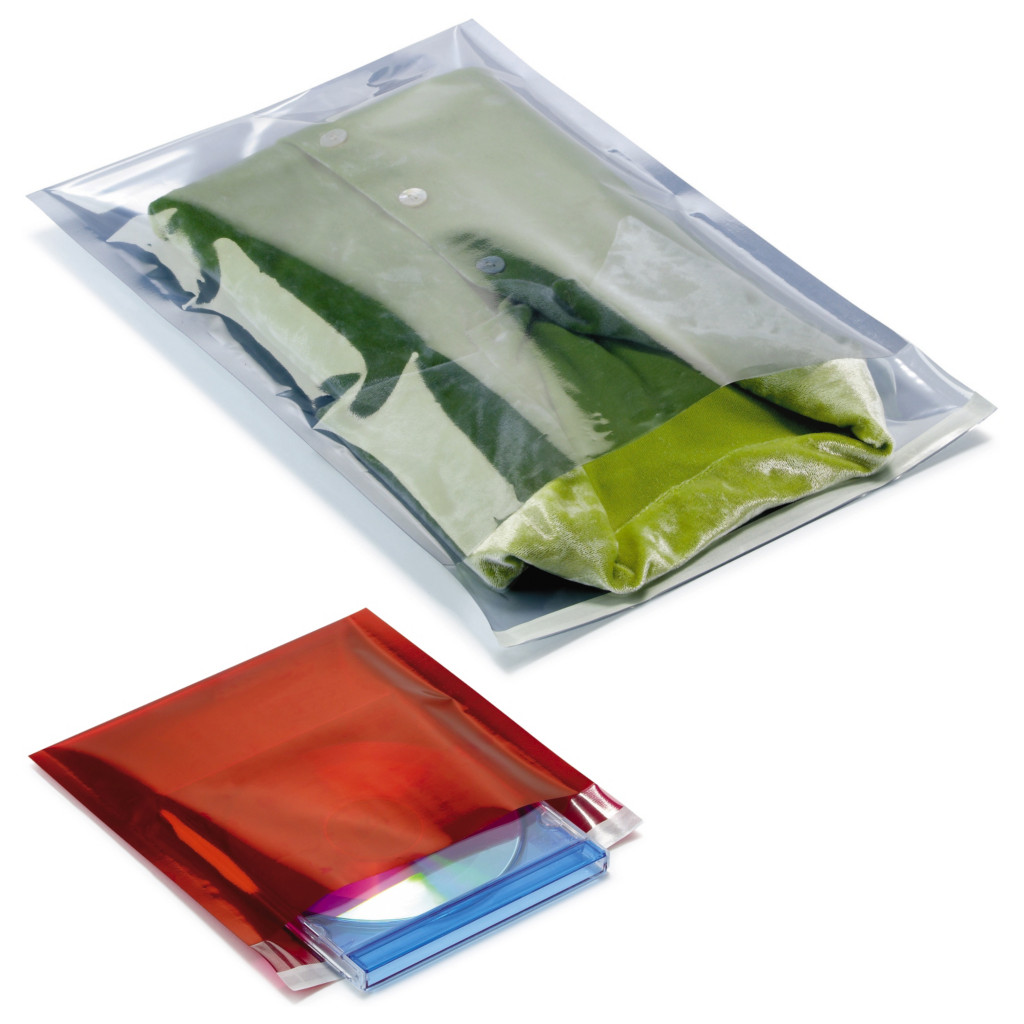 Pochette plastique translucide métallisée couleur