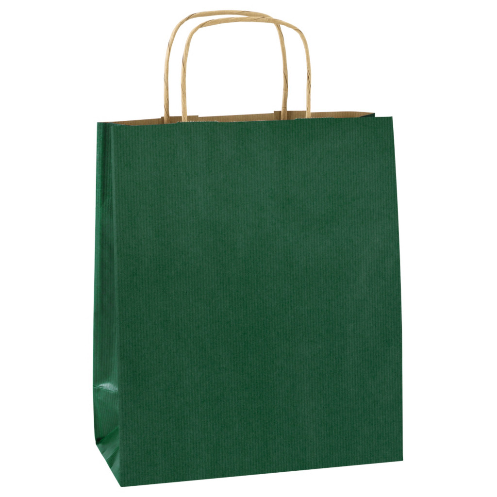 Sac kraft à poignées torsadées couleurs RAJASHOP