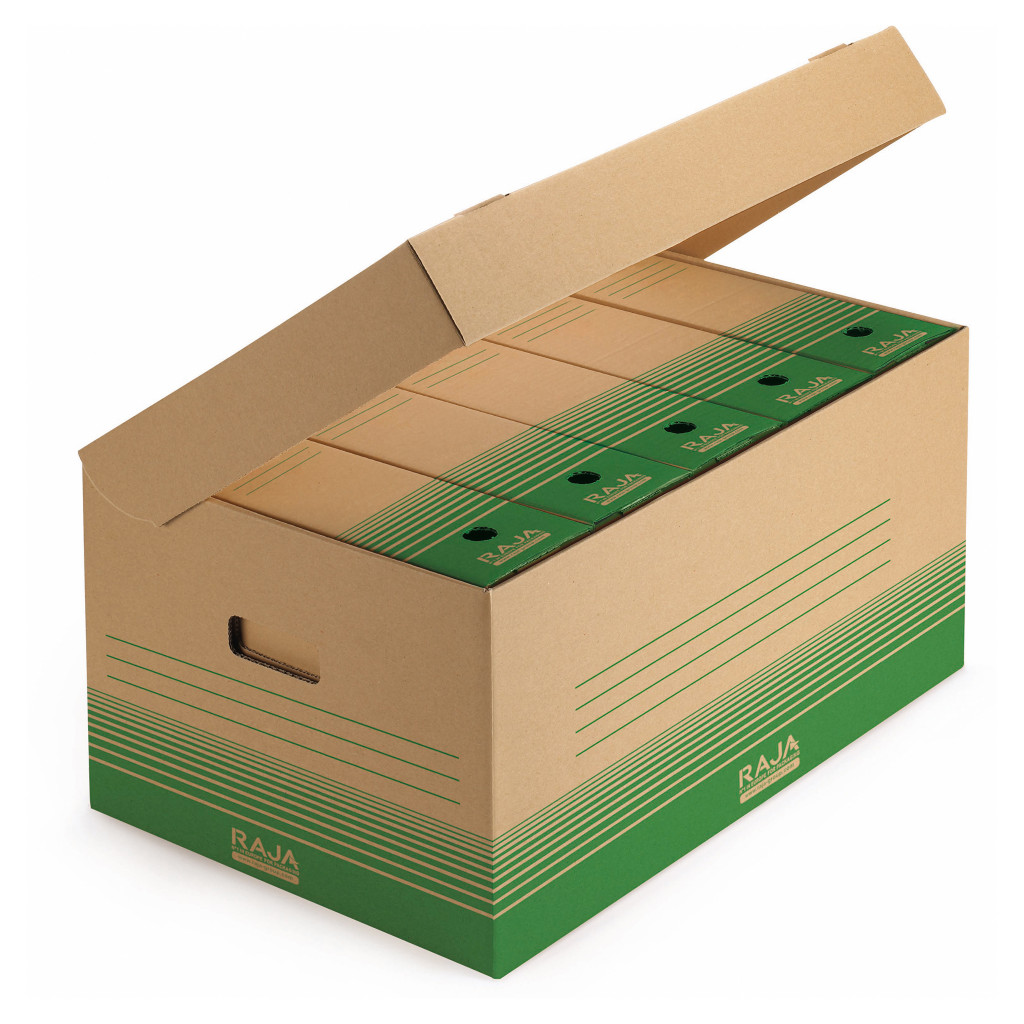 Recycled cardboard archive boxes