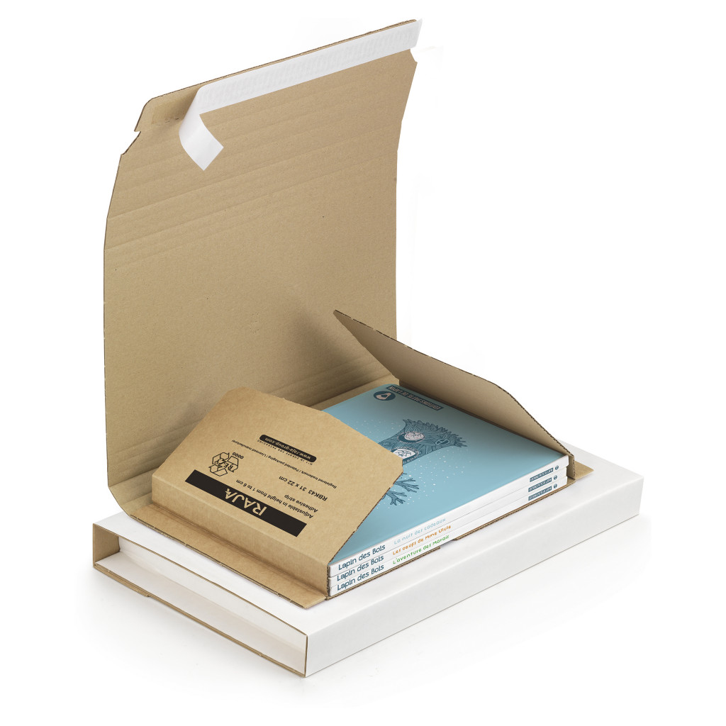 Estuche para libros con cierre adhesivo RAJABOOK Standard