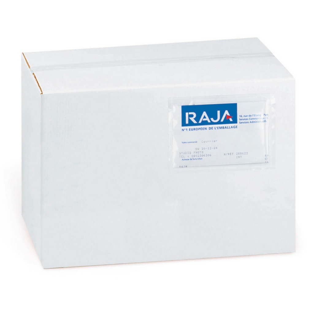 Pochette porte-documents adhésive transparente Rajalist Super