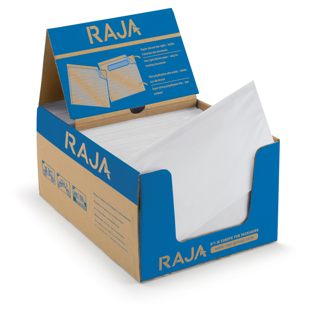Pochette porte-documents adhésive transparente Rajalist Super