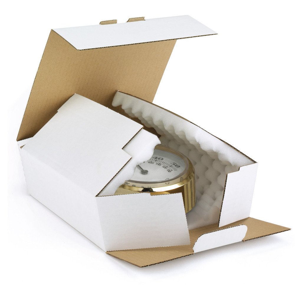 Boîte postale  en carton Rajapack'mousse blanche
