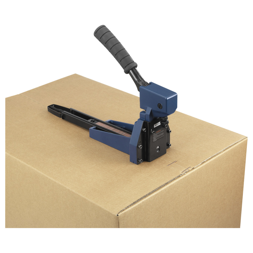 Manual box top staplers