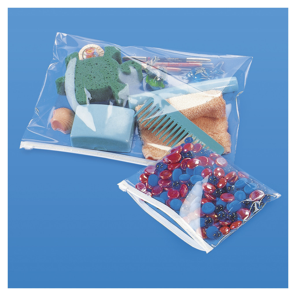 Zip lock, self-seal bags