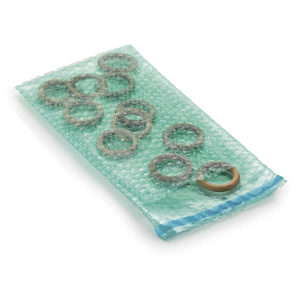 Sachet bulles Ø 10 mm qualité 80 microns à fermeture adhésive RAJABUL GREEN