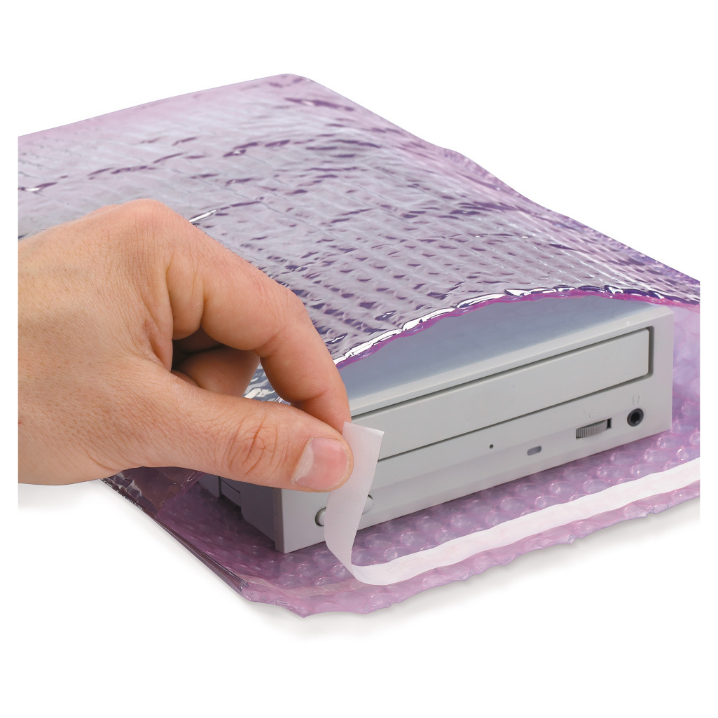 Metallisierte Highshield Luftpolster-Beutel mit Haftklebeverschluss
