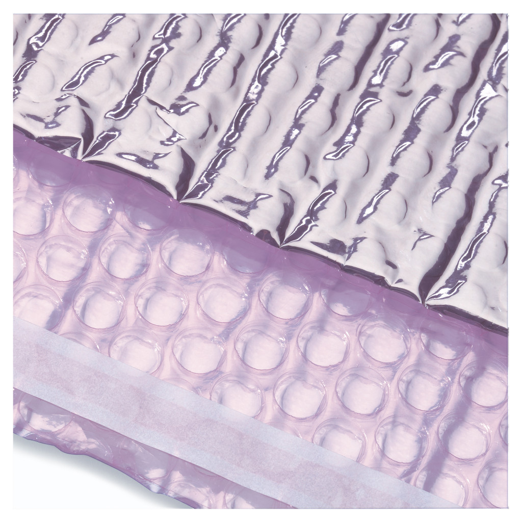 Sachet blindé à bulles avec fermeture adhésive