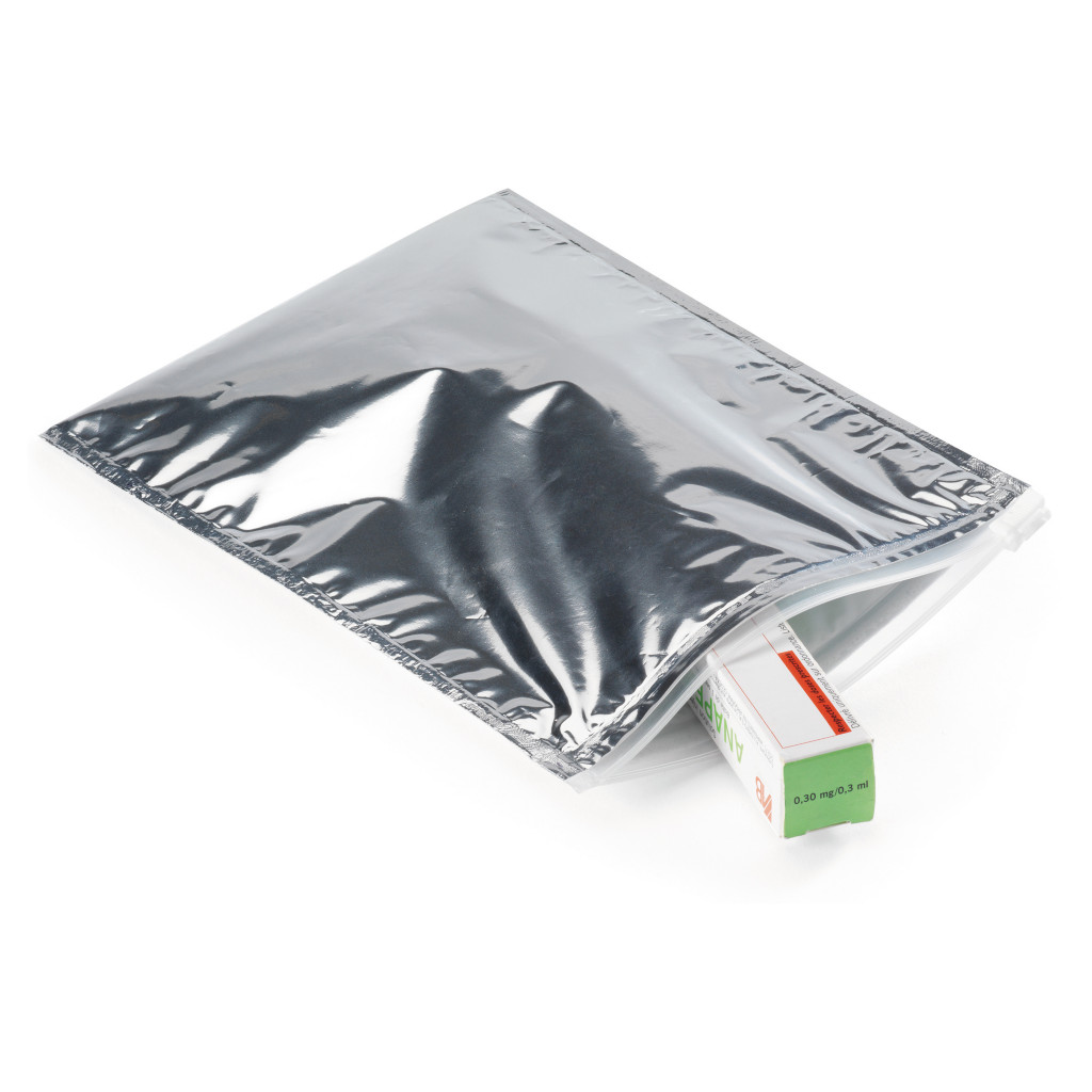 Sachet plastique isotherme à curseur