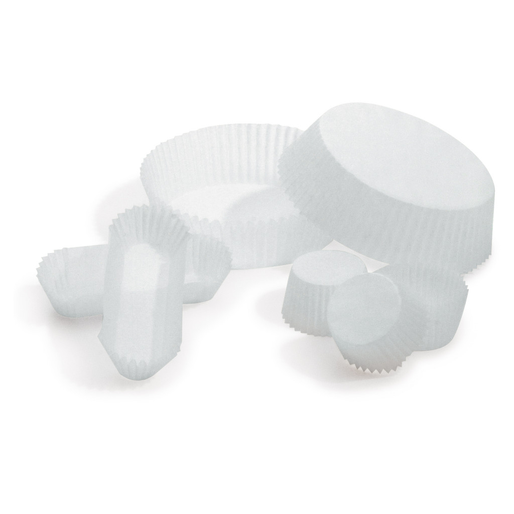 Caissette plissée blanche