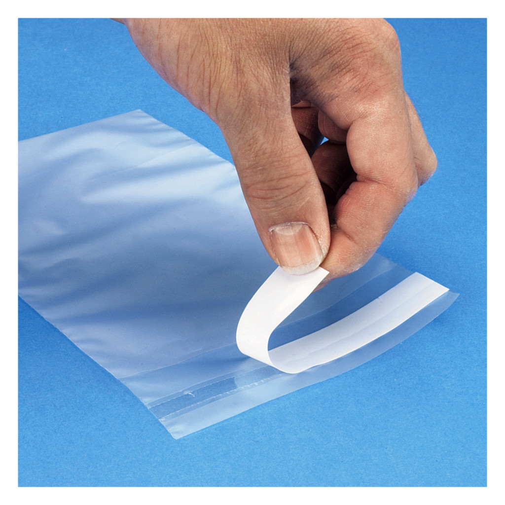 Sachet plastique givré soft touch à fermeture adhésive 40 microns