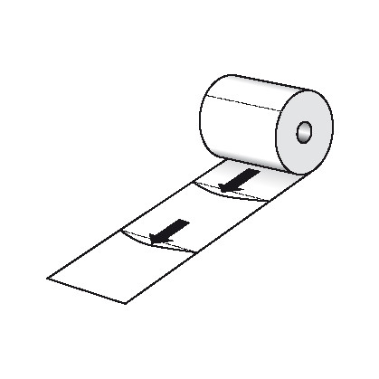 Sachet plastique pré-ouvert en rouleau 50 microns