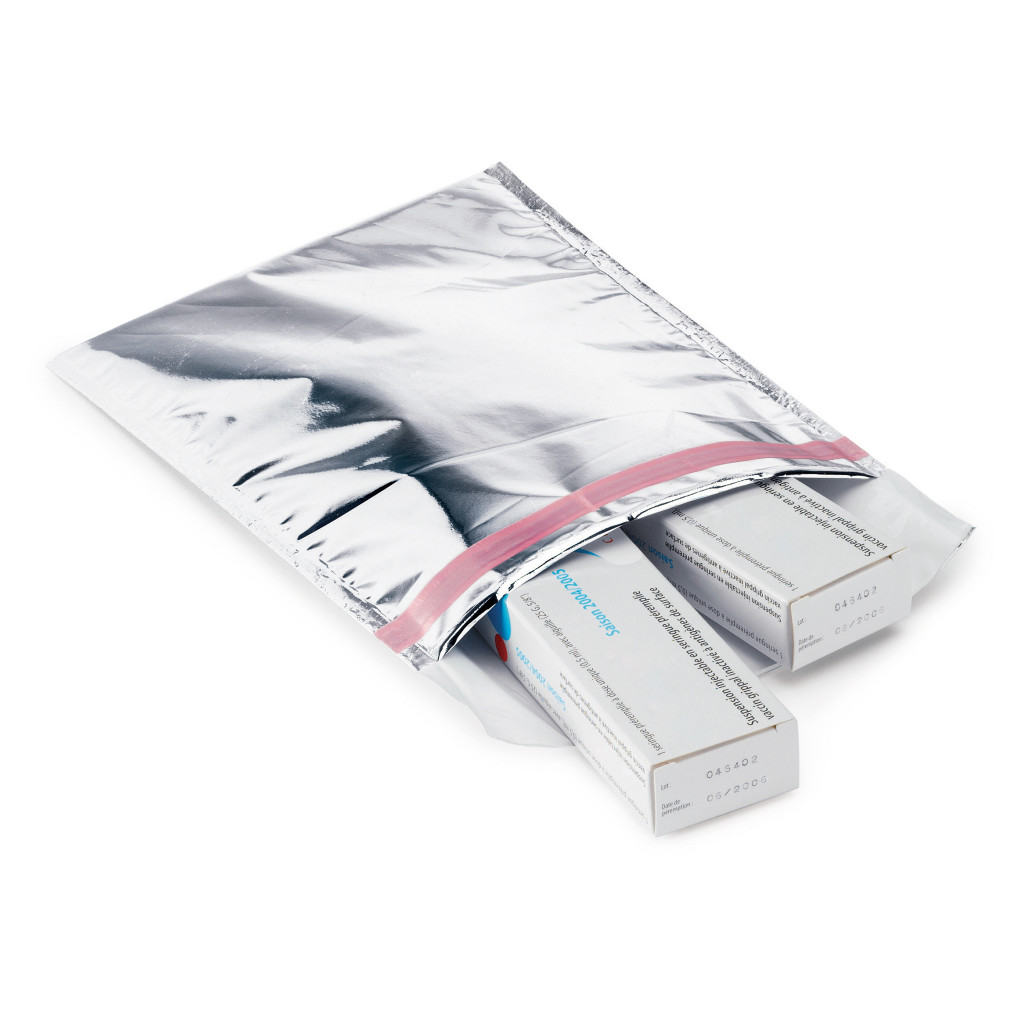Sachet isotherme à fermeture adhésive