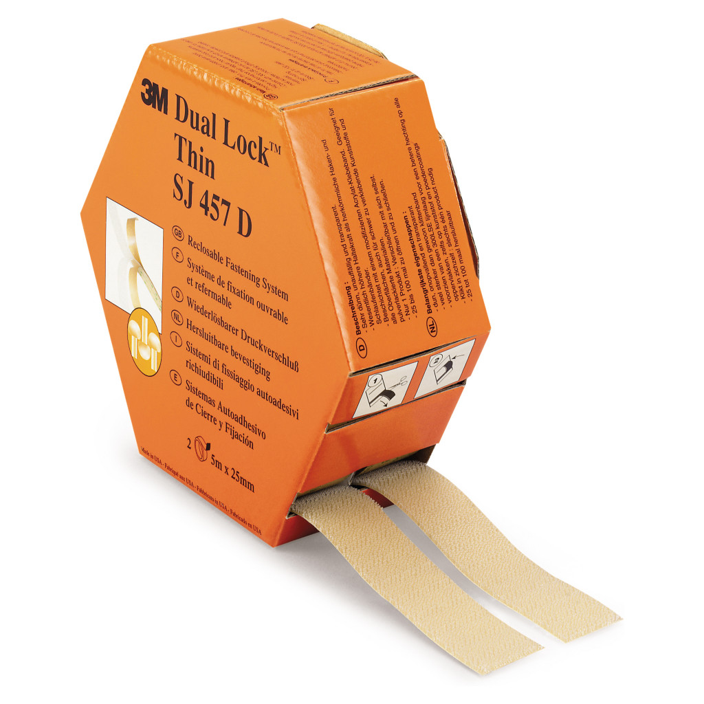 Fixation plastique transparente Dual Lock™ 3M