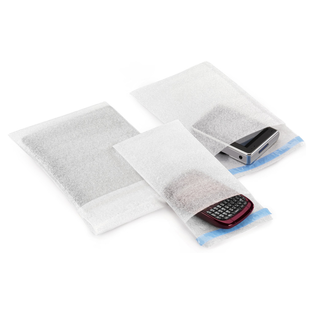 Sachet mousse à fermeture adhésive