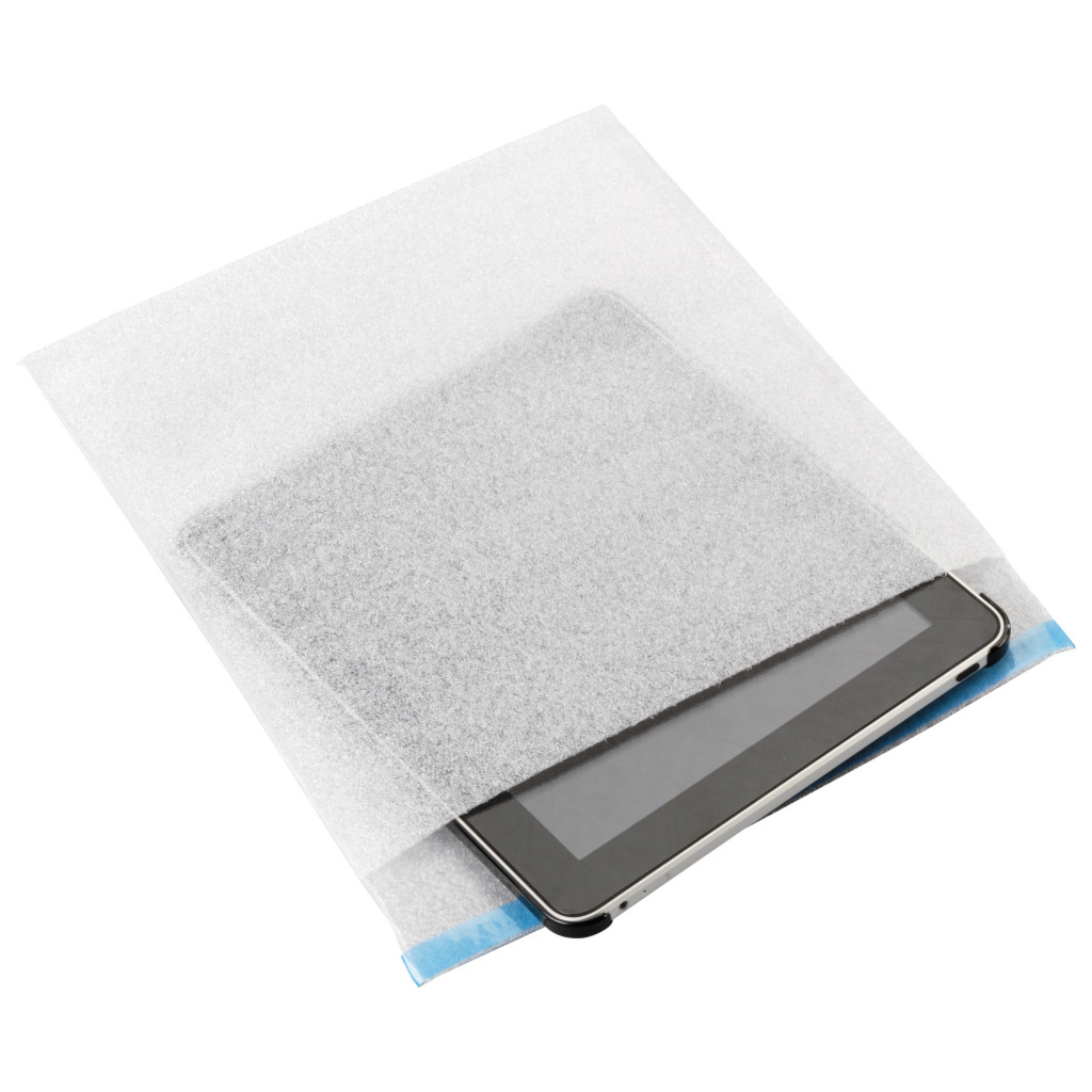 Sachet mousse à fermeture adhésive