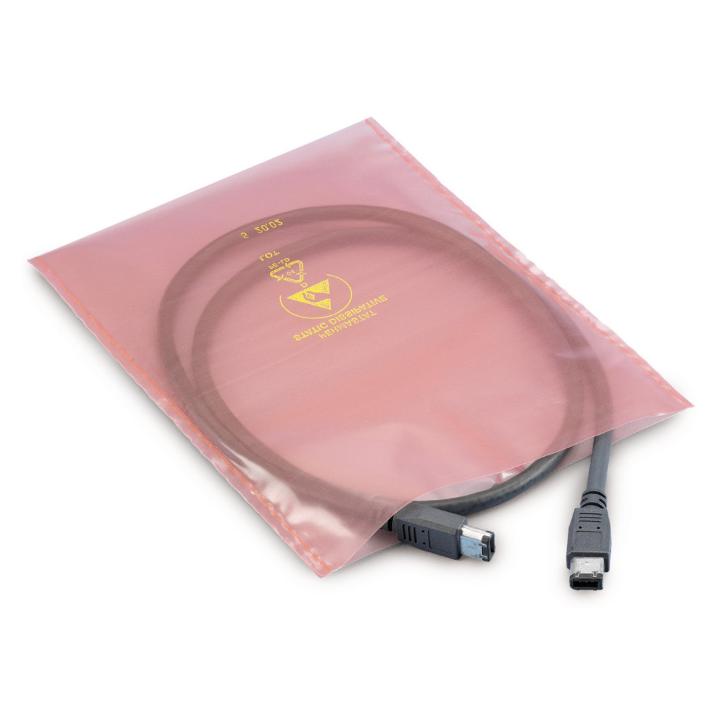 Sachet plastique antistatique thermosoudable 100 microns