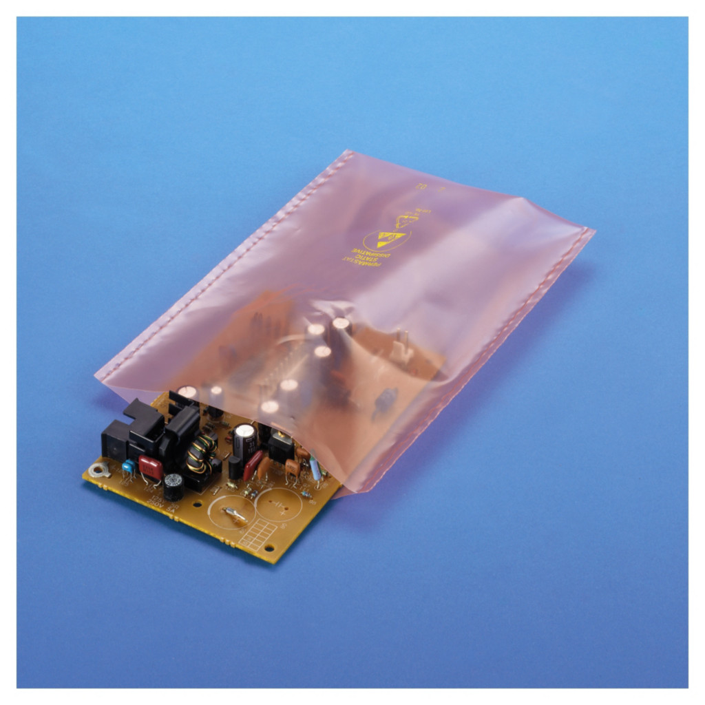 Sachet plastique antistatique thermosoudable 100 microns