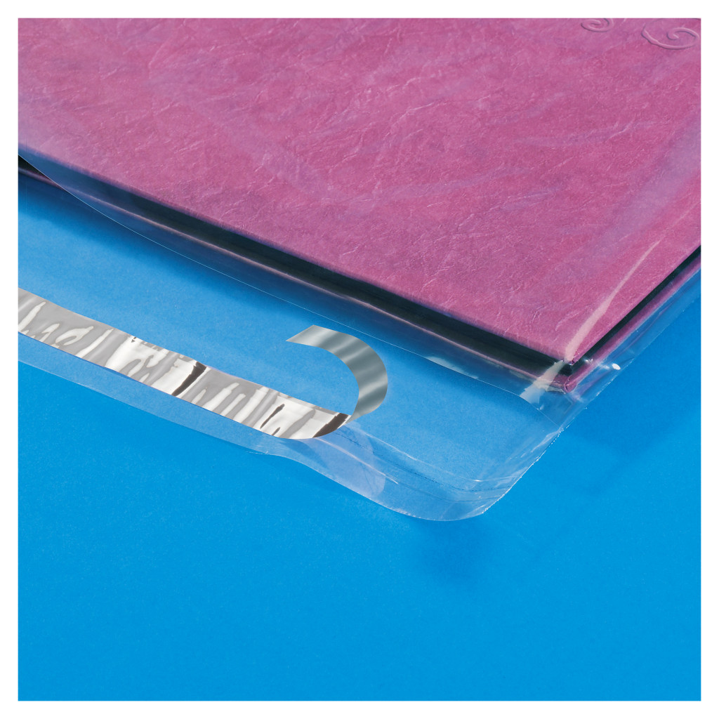 Sachet plastique haute brillance à fermeture adhésive 40 à 100 microns