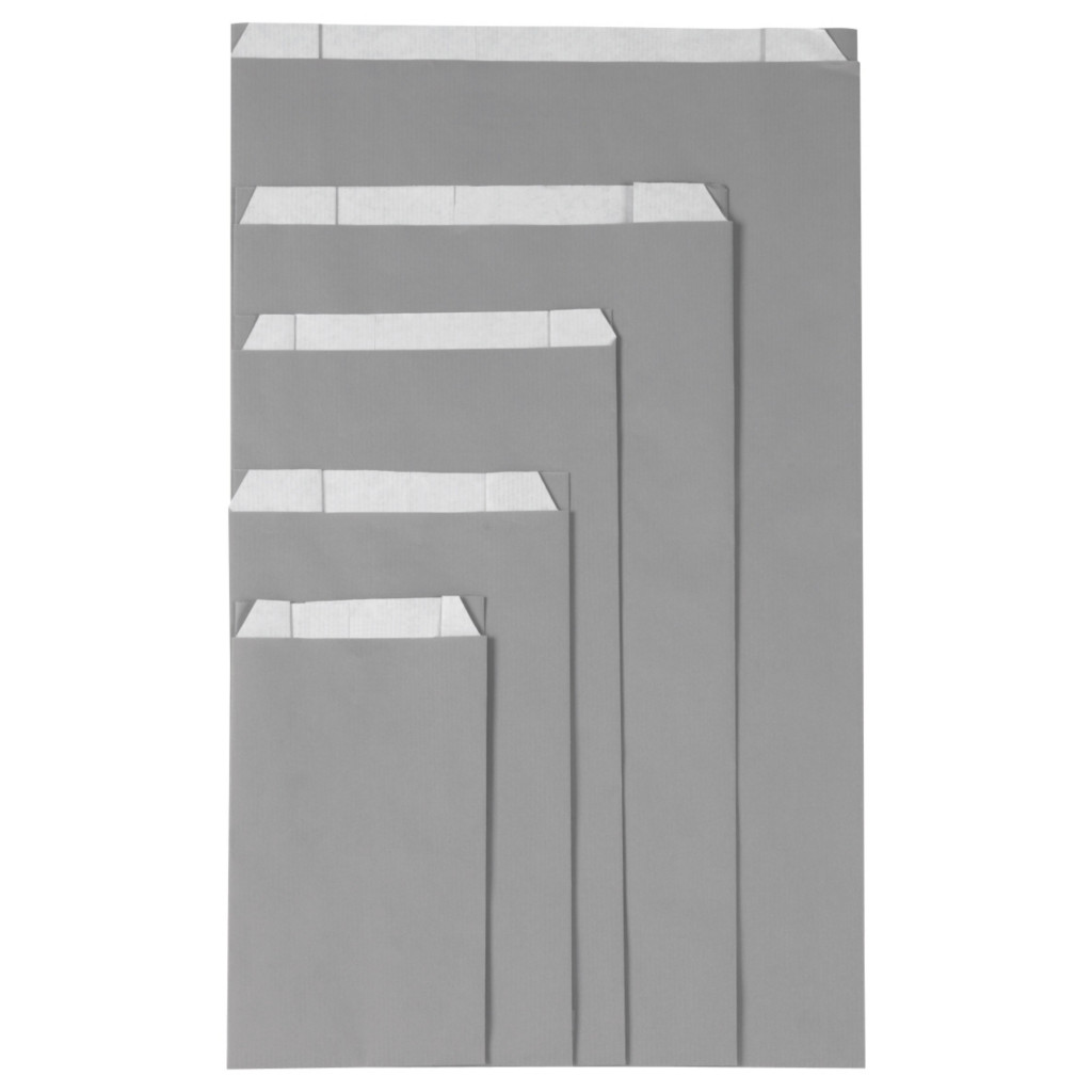 250 sachats kraft lumière gris 24x39x7,5
