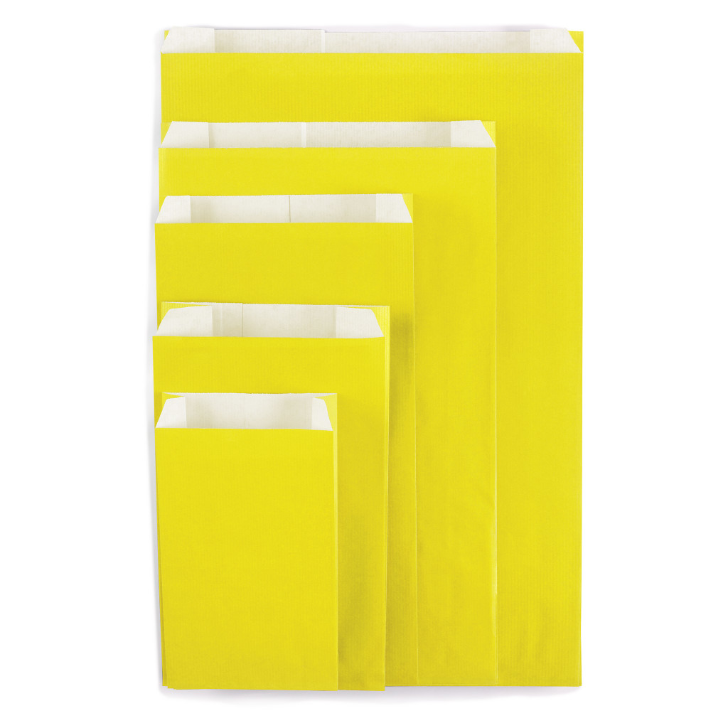 250 sachets kraft vergé jaune 24x39x7,5