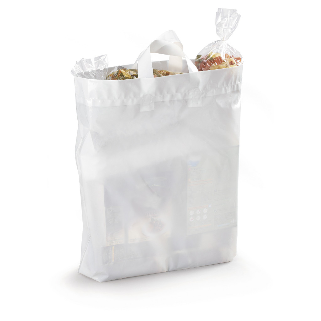 Sac plastique à poignées souples