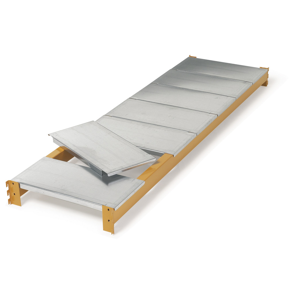 Steel shelves for longspan heavy duty warehouse shelving