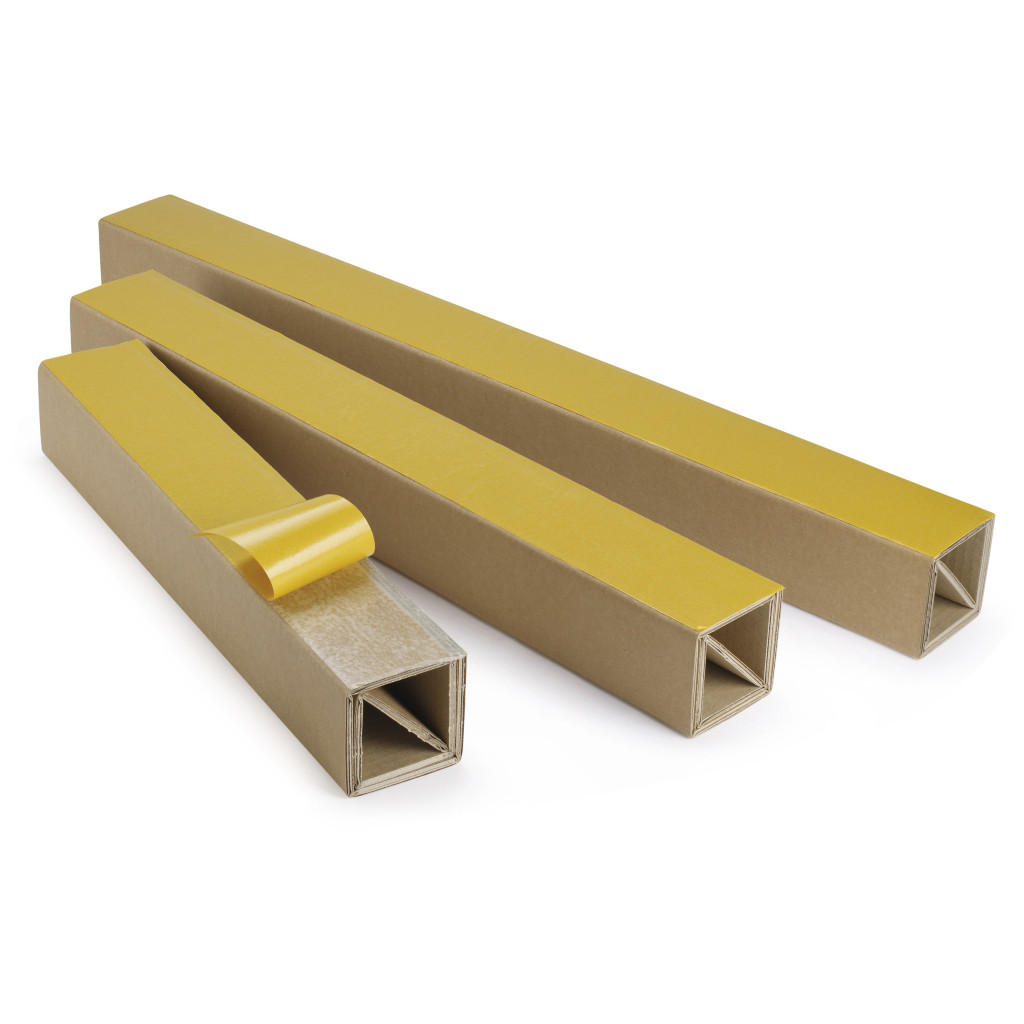 Stick-on feet for pallet boxes