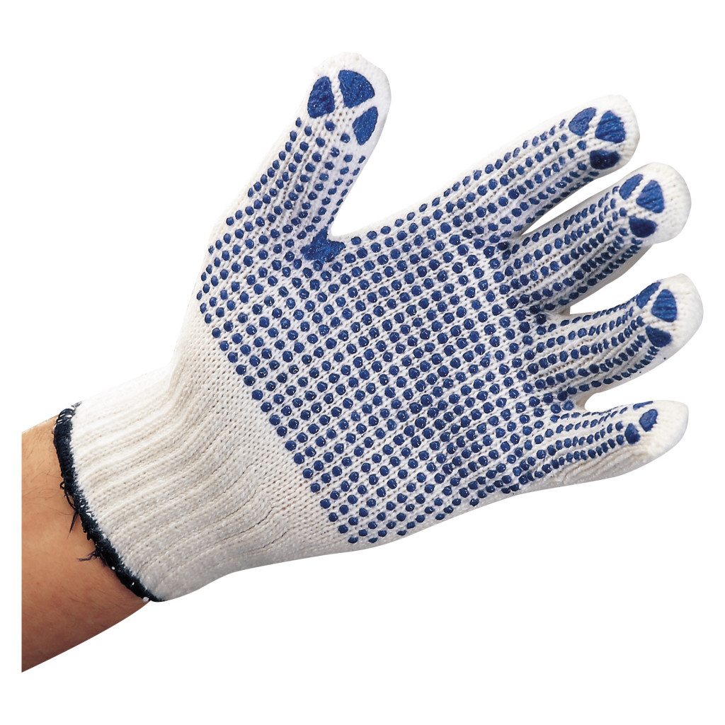 Gestrickte Noppenhandschuhe