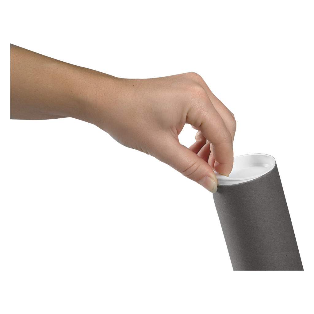 Tube carton rond Rajatube gris