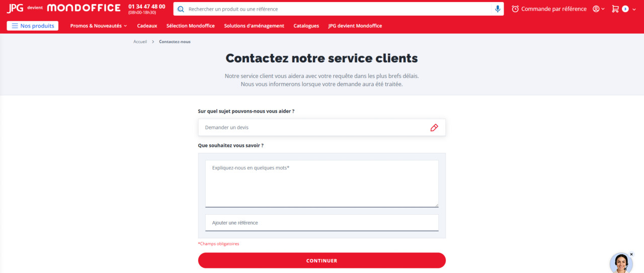 Demande devis formulaire