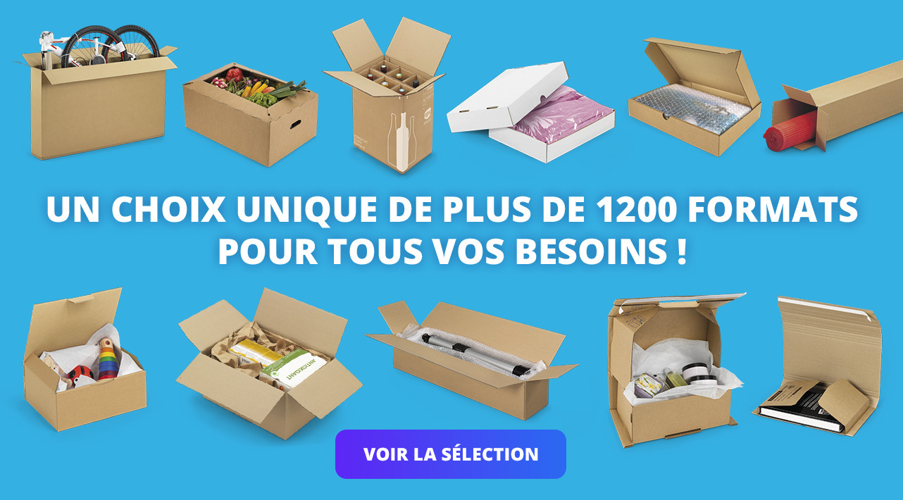 Boîtes et caisses : plus de 1200 formats en stock !