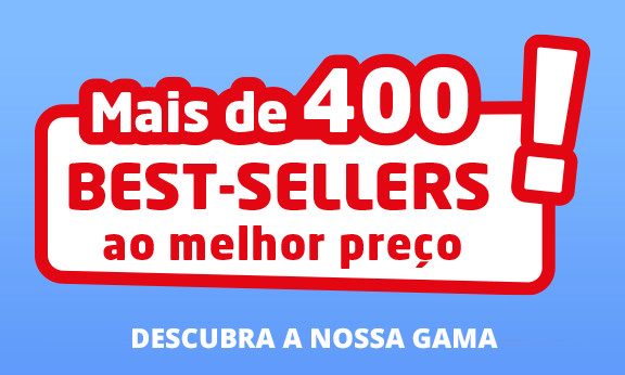 Mais de 400 BEST-SELLERS ao melhor preço