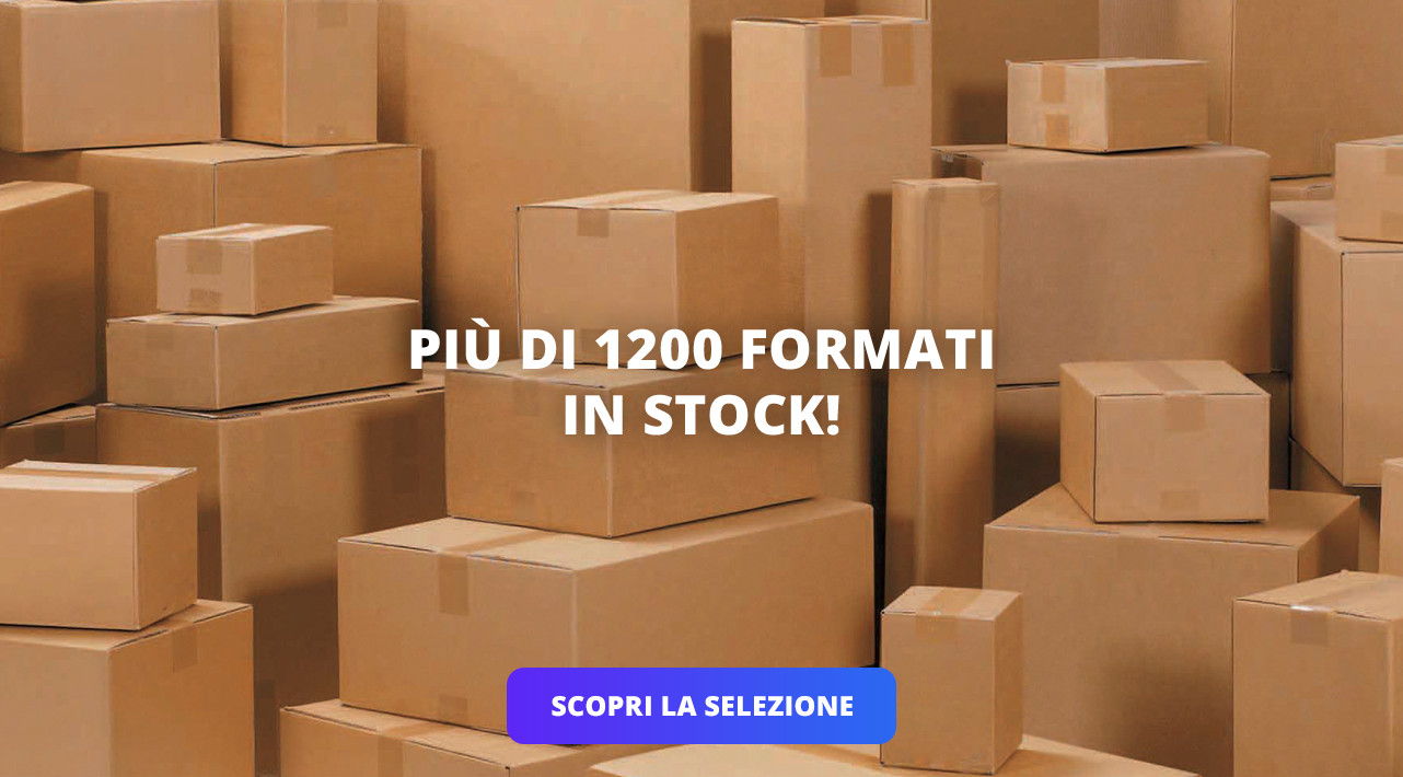 Scatole e casse: più di 1200 formati in stock!