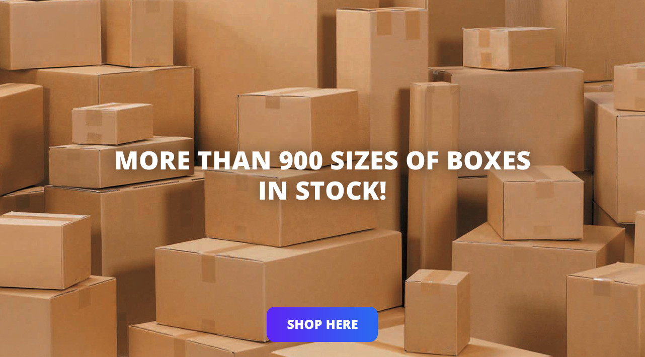 MORE THAN 900 SIZES OF BOXES IN STOCK!