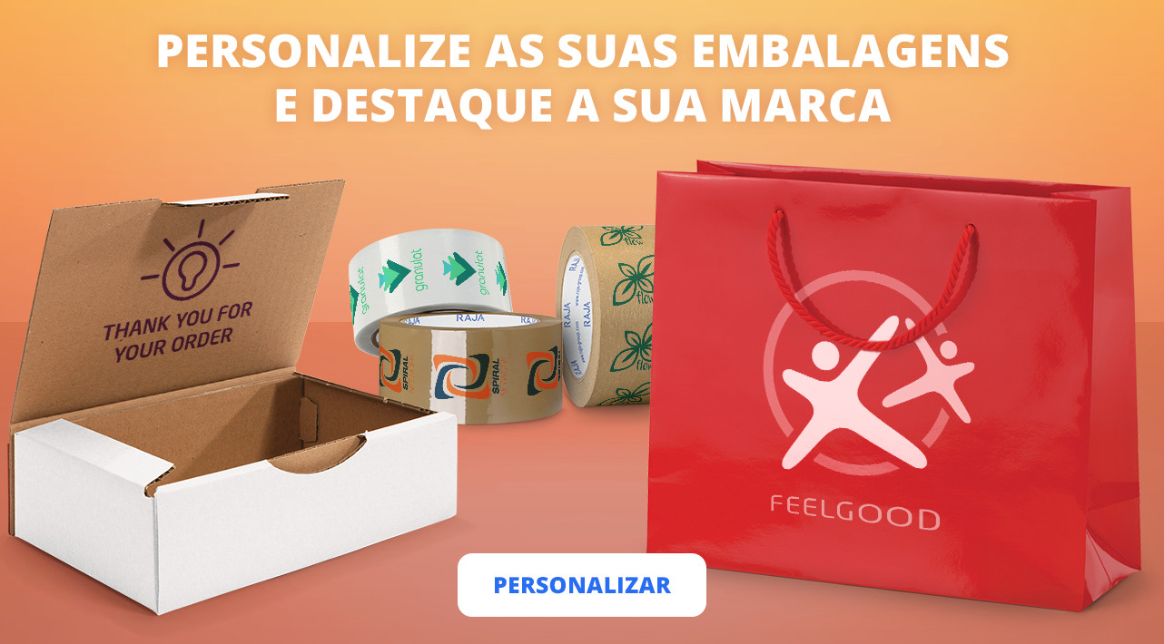 PERSONALIZE AS SUAS EMBALAGENS E DESTAQUE A SUA MARCA