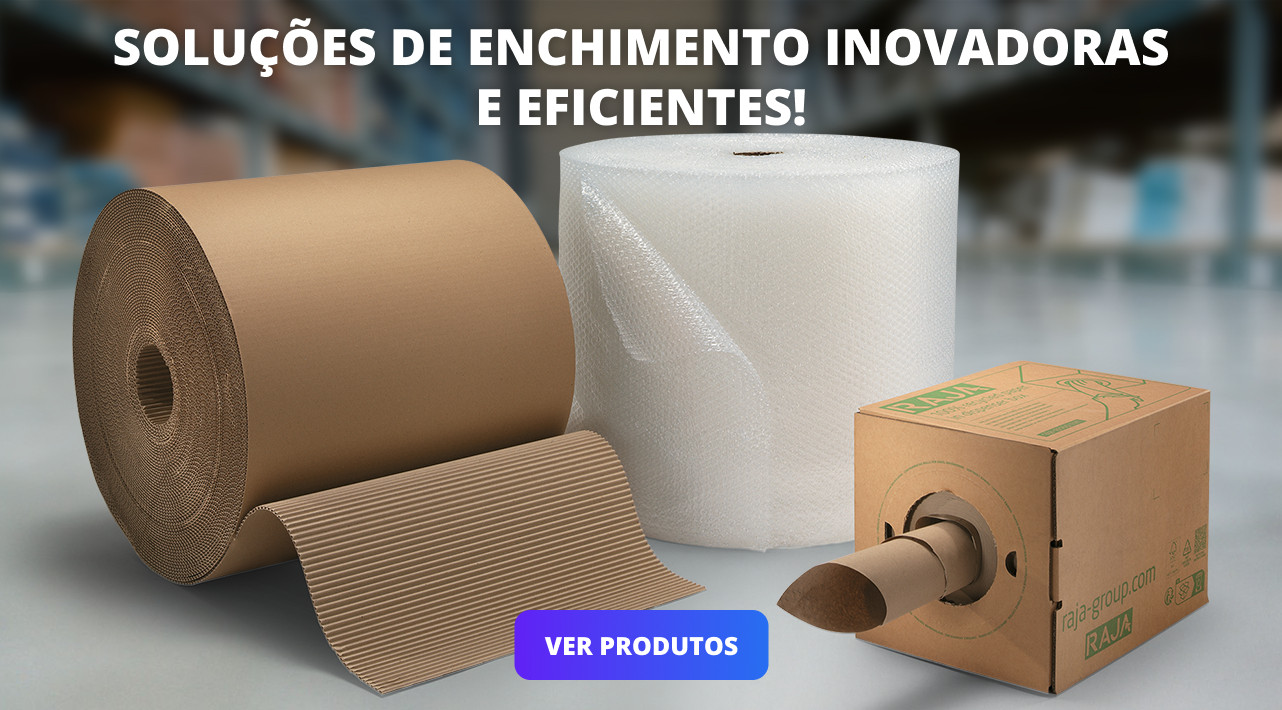 Embalagem de enchimento e proteção