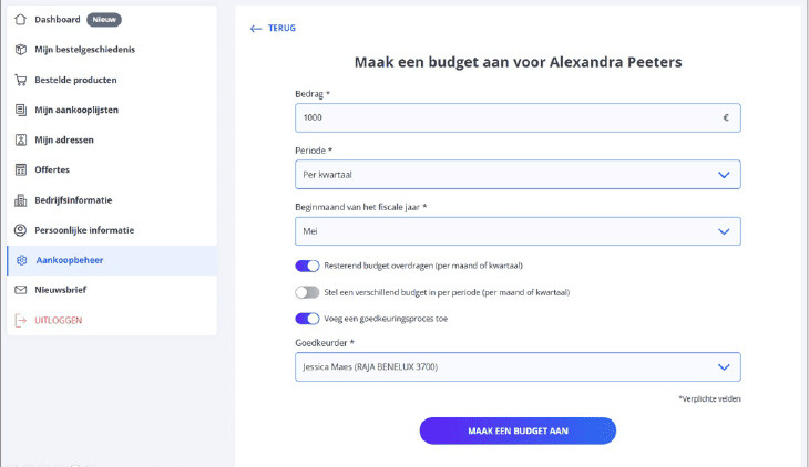 Raja FAQ purchasing management