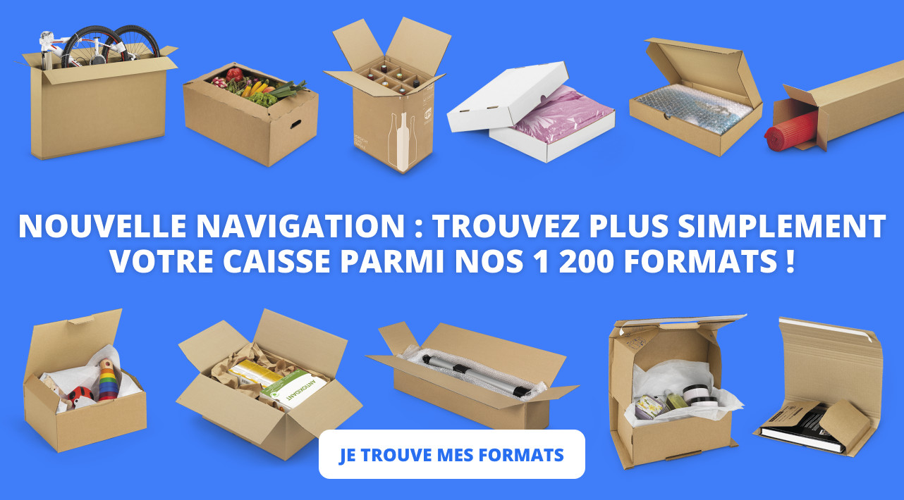 NOUVELLE NAVIGATION : trouvez plus simplement votre caisse parmi nos 1 200 formats !
